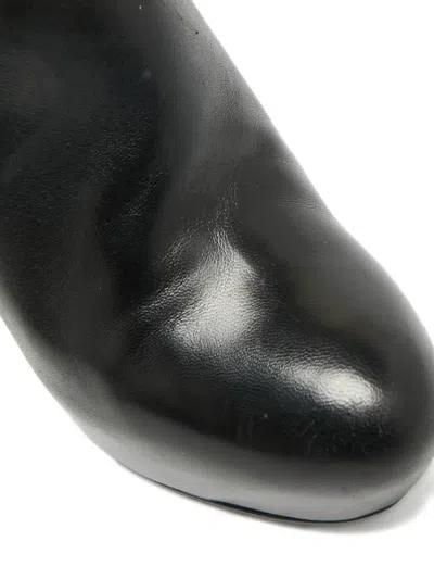 Pre-owned Miu Miu Glitter Heel Leather Pumps In Black