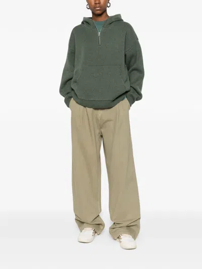 Amish Nogend Pleated Trousers In Neutral