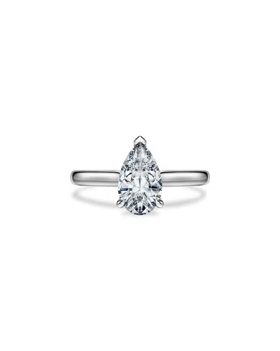 Swarovski Eternity Certified Lab Grown Diamond Pear-shape Solitaire Ring In Gray