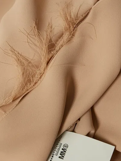 Pre-owned Maison Margiela Oversized Ruffle Dress In Neutral