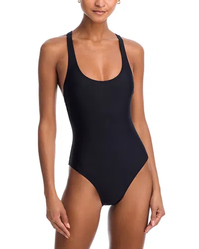 Solid & Striped The Odette One Piece Swimsuit In Black