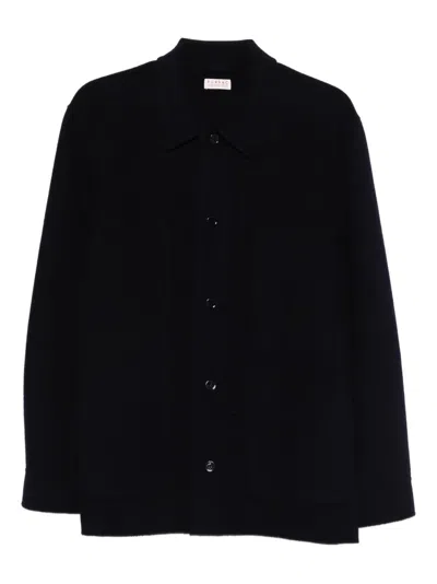 Fursac Buttoned Pocket Coat In Black