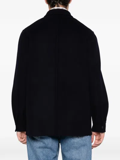 Fursac Buttoned Pocket Coat In Black