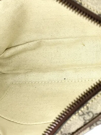 Pre-owned Gucci Ophidia Gg Coated Canvas Medium Belt Bag In Brown