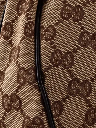 Pre-owned Gucci Twins Gg Canvas Medium Hobo Bag In Brown