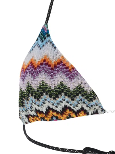 Missoni Zigzag Pattern Bikini Beachwear Multicolor In Multi