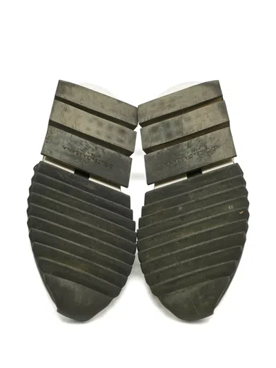 Pre-owned Dolce & Gabbana Sorrento Knit Logo Sneakers In White