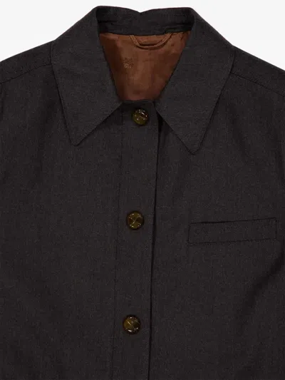 Blazé Milano Astoria Belted Trench Coat In Gray