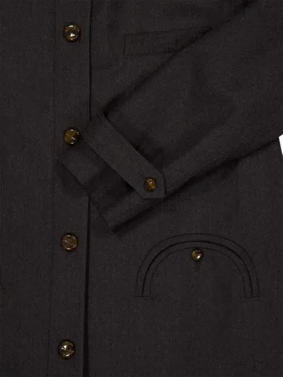 Blazé Milano Astoria Belted Trench Coat In Gray