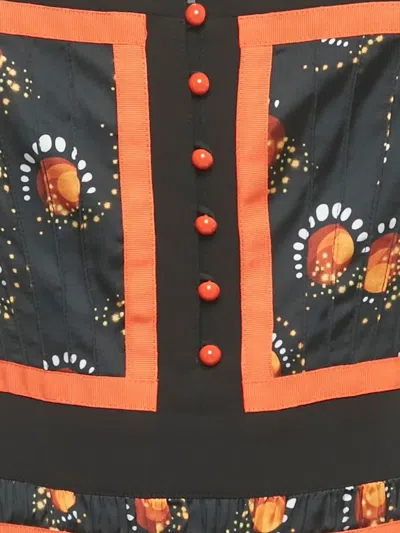 Pre-owned Rabanne 伞形超长连衣裙 In Black