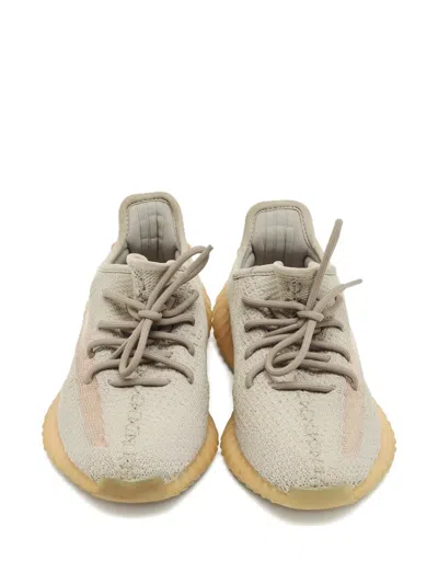 Pre-owned Adidas Originals Boost 350 V2 Knit Sneakers In Gray