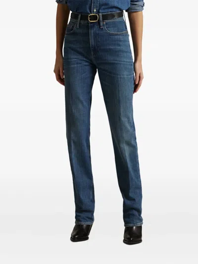 Polo Ralph Lauren High-waisted Straight Jeans In Multi