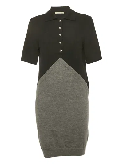 Pre-owned Balenciaga Short-sleeve Mini Dress In Black