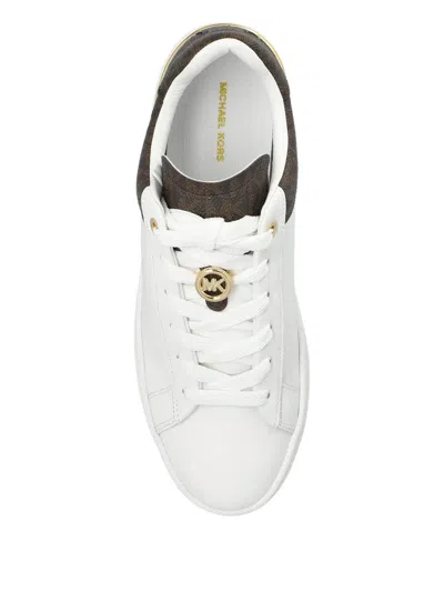 Michael Michael Kors Dottie Platform Sneakers In White