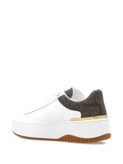 Michael Michael Kors Dottie Platform Sneakers In White