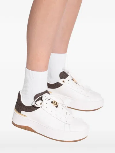 Michael Michael Kors Dottie Platform Sneakers In White