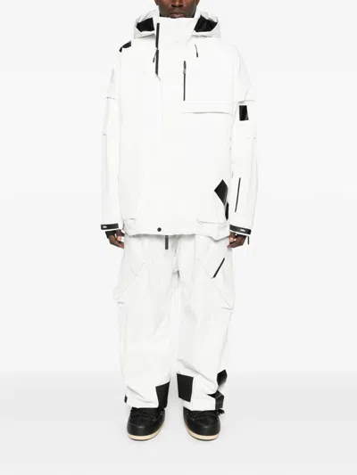Templa Drawstring Ski Trousers In White