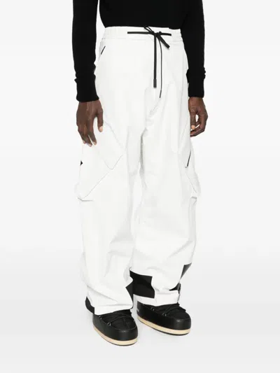 Templa Drawstring Ski Trousers In White