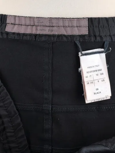 Pre-owned Rick Owens Vintage Fw13 Plinth Runway Leather Leggings In Black