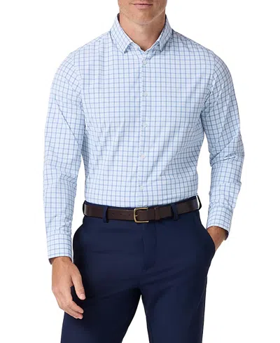 Mizzen + Main Mizzen+main Leeward Long Sleeve Dress Shirt In Blue
