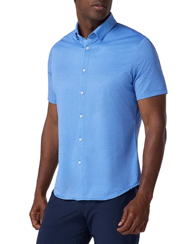 Mizzen + Main Mizzen+main Halyard Short Sleeve Dress Shirt In Blue