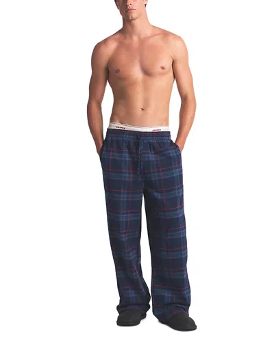 Skims Flannel Sleep Pants In Blue