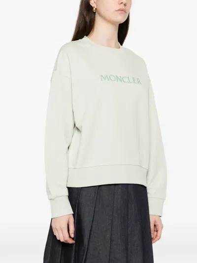 Moncler Logo Sweatshirt In White