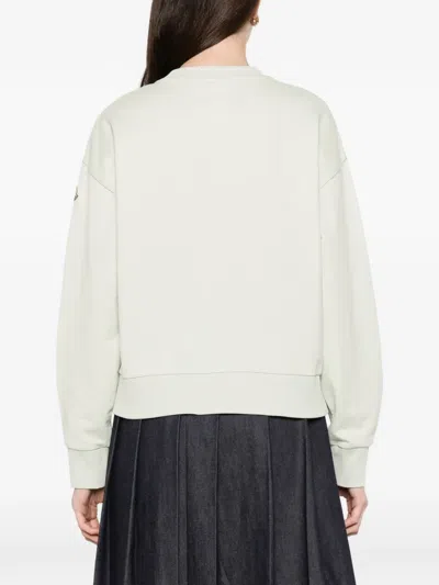 Moncler Logo Sweatshirt In White