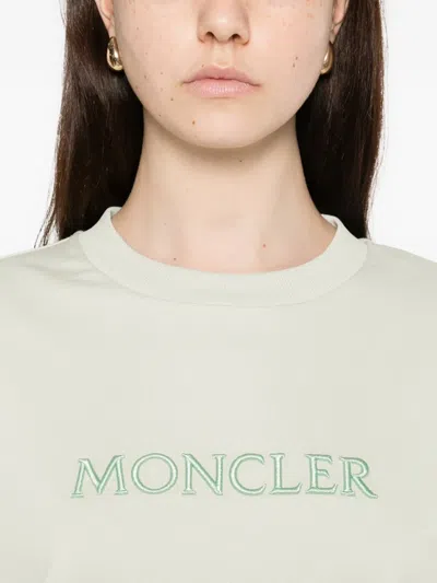 Moncler Logo Sweatshirt In White