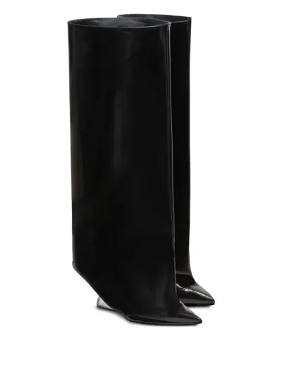 Balmain 95mm Pointed-toe Boots In Multi