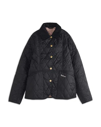 Barbour Girls' Liddesdale Quilted Jacket - Big Kid In Black