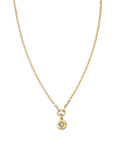 Moon & Meadow 14k Yellow Gold Lab Grown Diamond Star Necklace, 0.05 Tcw In Gold