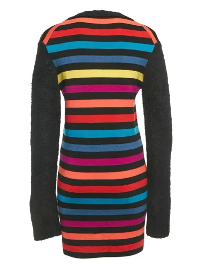 Pre-owned Sonia Rykiel Striped Wool Top In Black