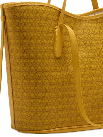 Coccinelle Never Without Monogram Tote Bag In Yellow