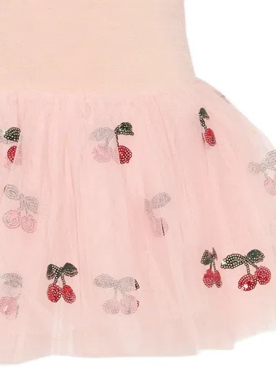 Konges Sløjd Cherry-embellished Dress In Pink