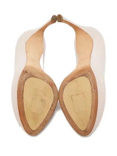 Pre-owned Dior Ella Platform Peep-toe Pumps In Pink