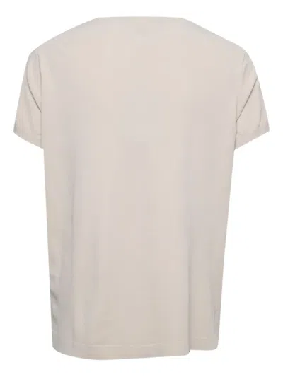 Pre-owned Paule Ka Short-sleeve Scoop-neck T-shirt In Neutral