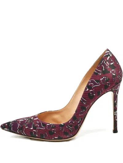 Pre-owned Gianvito Rossi Pointed-toe Pumps In Purple