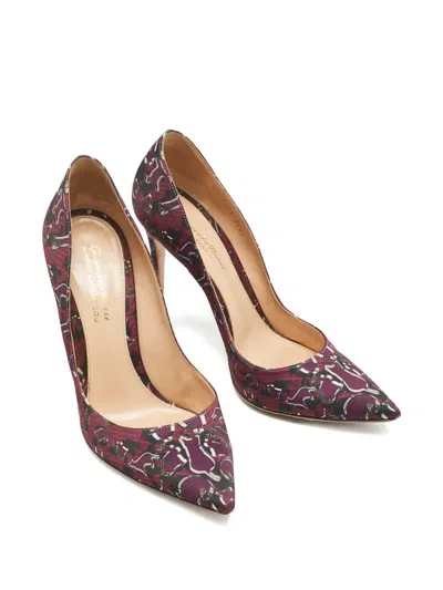 Pre-owned Gianvito Rossi Pointed-toe Pumps In Purple