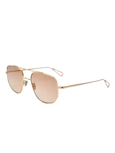 Ahlem X Campbell Addy 19 Square-frame Sunglasses In Gold