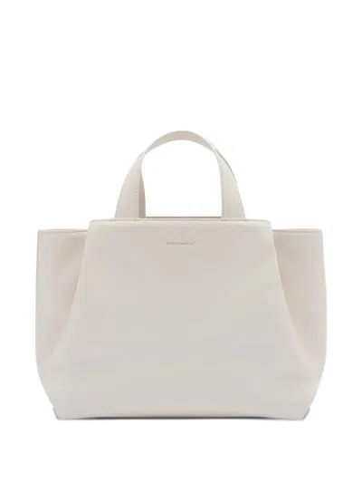 Coccinelle Zip-up Tote Bag In White