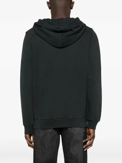 Apc Logo Hoodie In Black