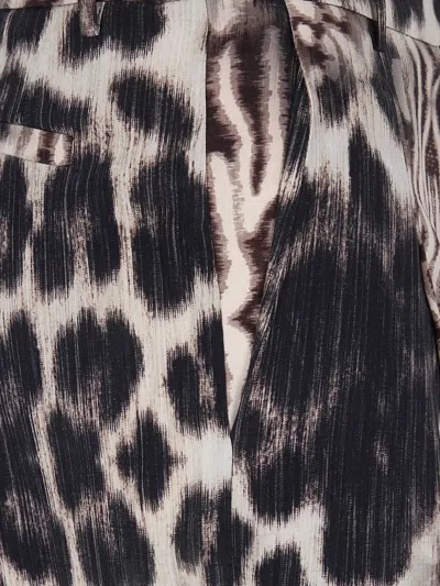 Pierre-louis Mascia Patterned Trousers In Black