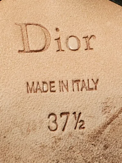 Pre-owned Dior Leather Ankle-tie Boots In Black