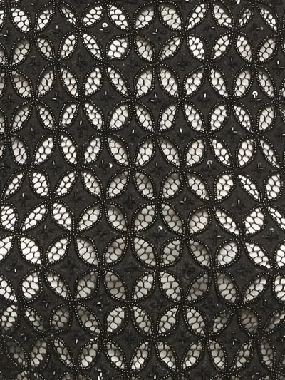 Pre-owned Retroféte Mesh Beaded Top In Black