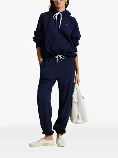 Polo Ralph Lauren Drawstring-cuffed Track Pants In Blue
