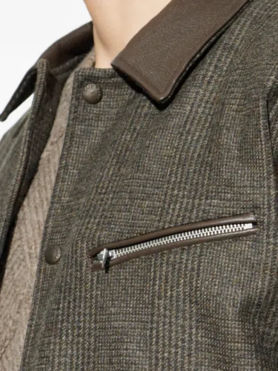 Rag & Bone Checked Jacket In Brown