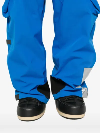 Templa Drawstring Cargo Ski Trousers In Blue