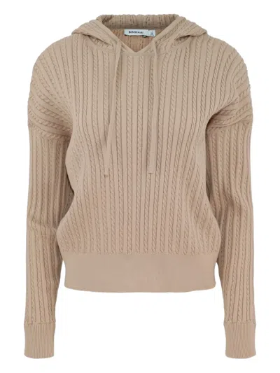 Simkhai Cable-knit Cotton And Cashmere-blend Hoodie In Neutral