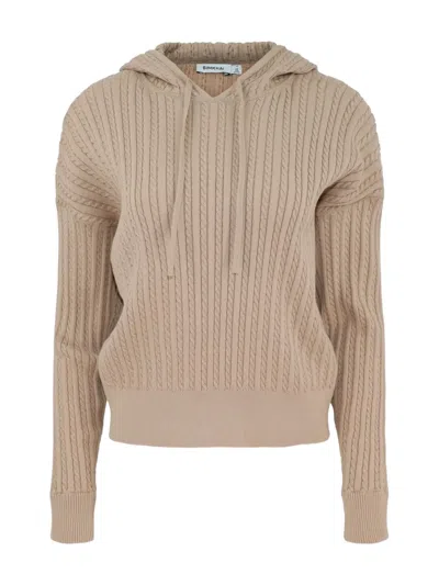 Simkhai Cable-knit Cotton And Cashmere-blend Hoodie In Neutral